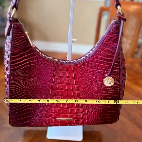 NWT Brahmin Tabitha Ruby Ombré Melbourne Shoulder Bag - Picture 9 of 10